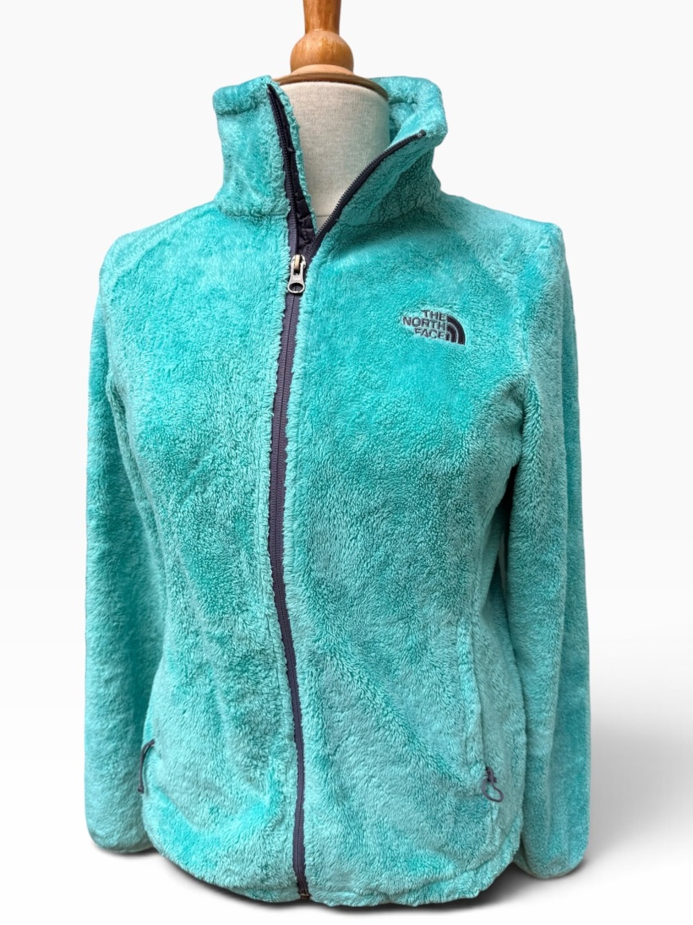 The North Face Women's Osito Fleece Jacket Mint Teal Blue Size Small